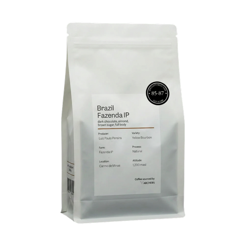 Brazil - Fazenda IP — upright transparent coffee hero