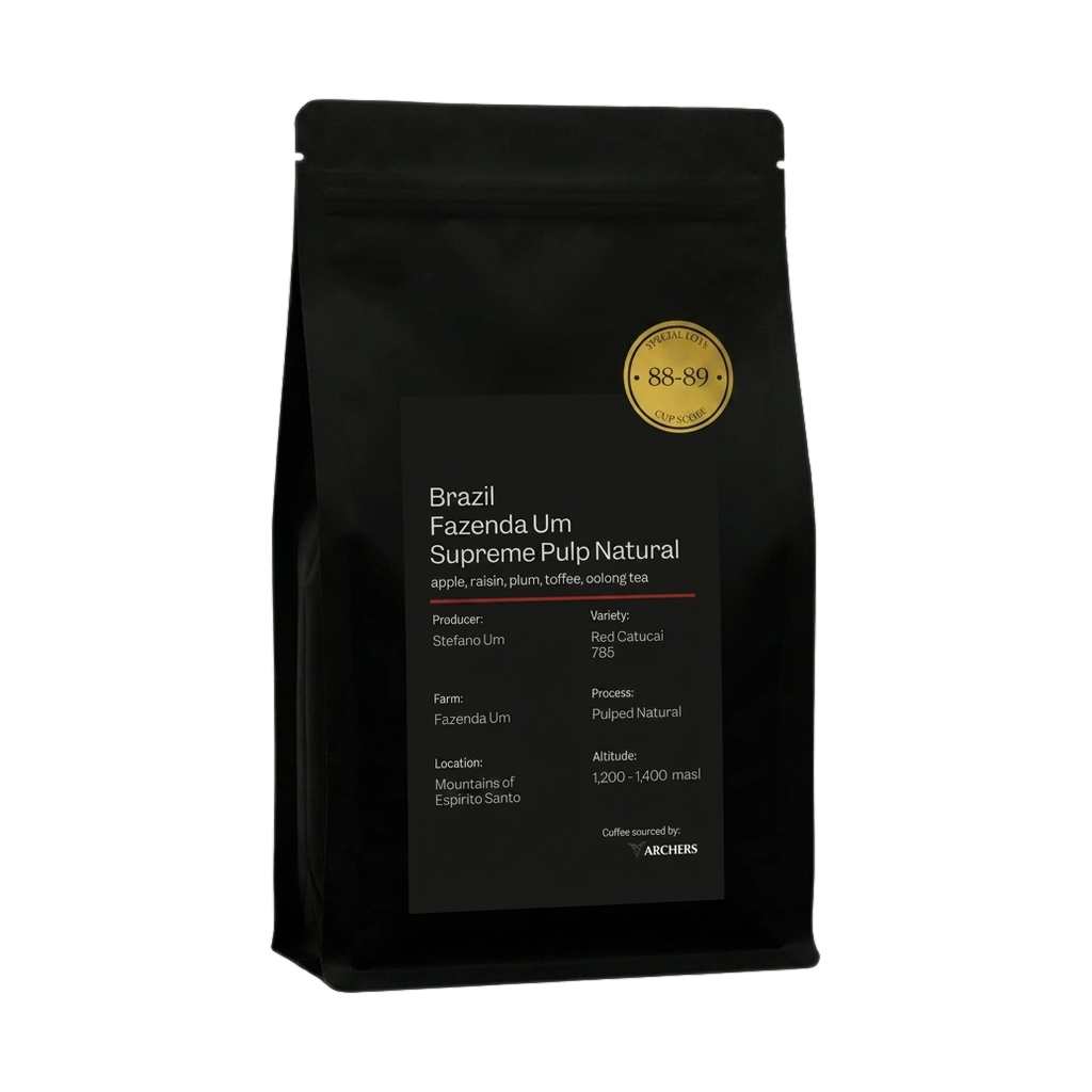 Brazil - Fazenda Um Supreme Pulp Natural — upright transparent coffee hero