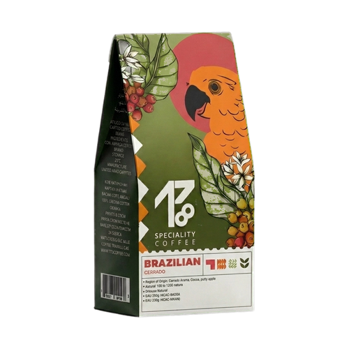 Brazil Cerrado Coffee Beans upright transparent hero image