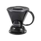 Clever Dripper Black with Filters — product view on transparent background