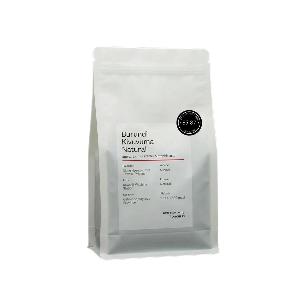 Burundi - Kivuvuma Natural — square product photo with transparent padding