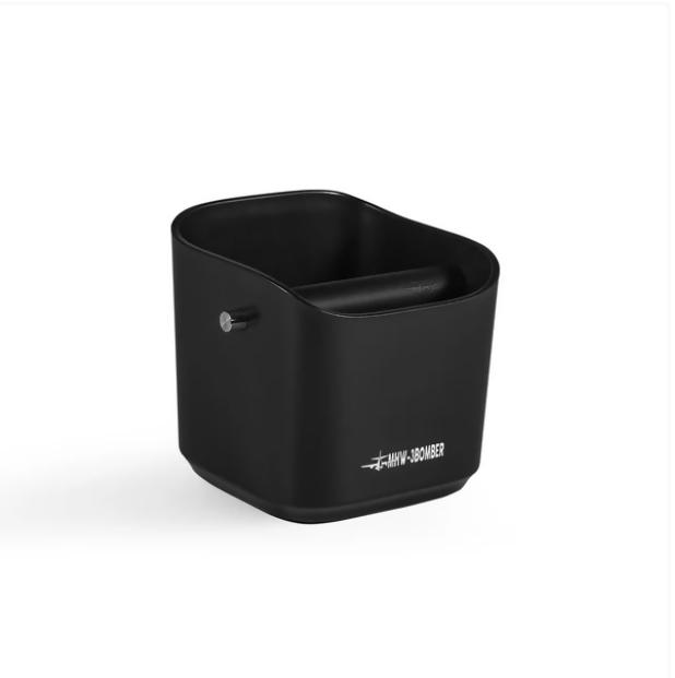 MHW-3Bomber - Square Knock Box 1.2l - Black - BeanBurds CoffeeDesk Knock Box