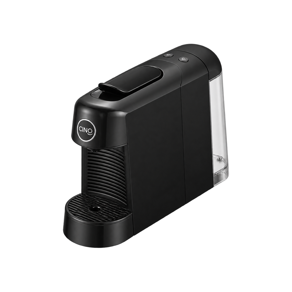 Cino Pinta Capsule Coffee Machine - Black — product view on transparent background