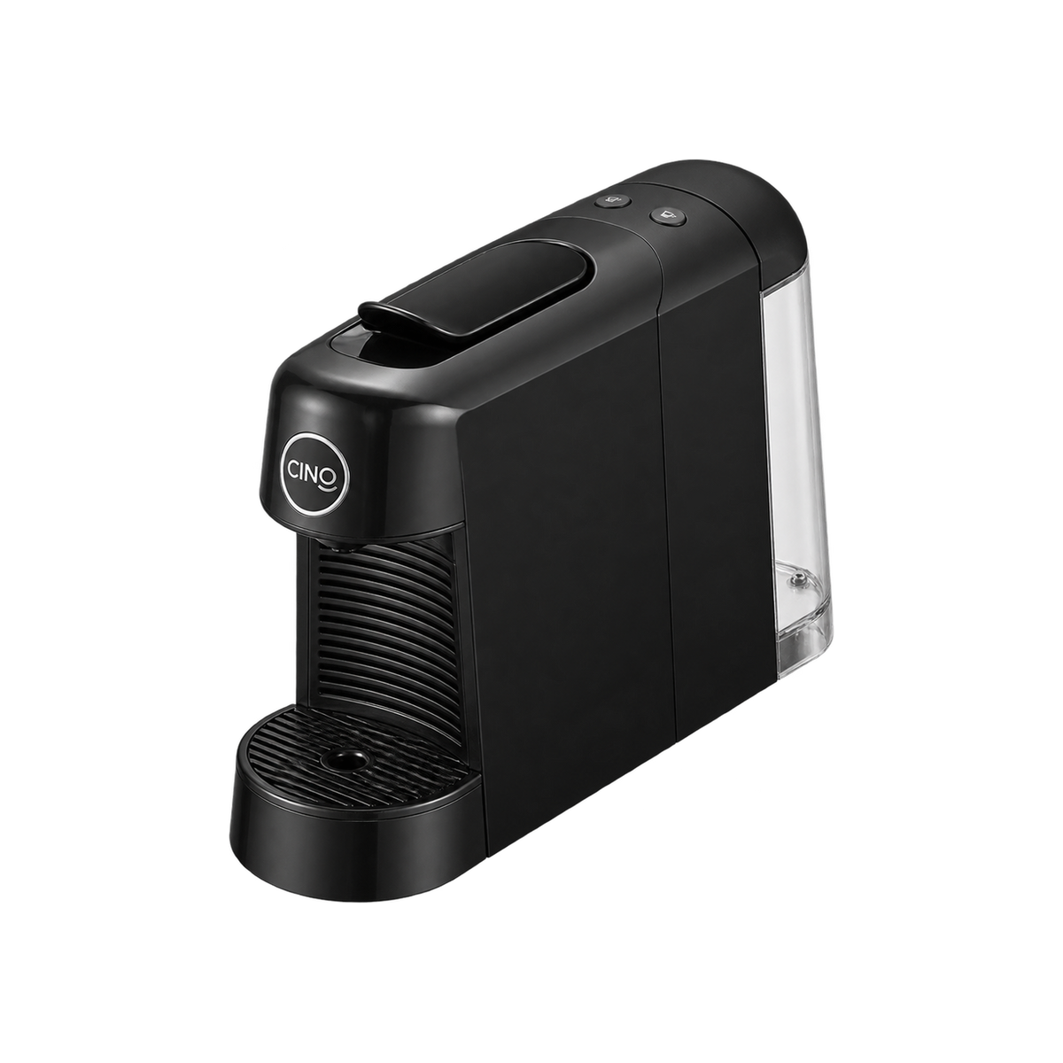Cino Pinta Capsule Coffee Machine - Black — product view on transparent background