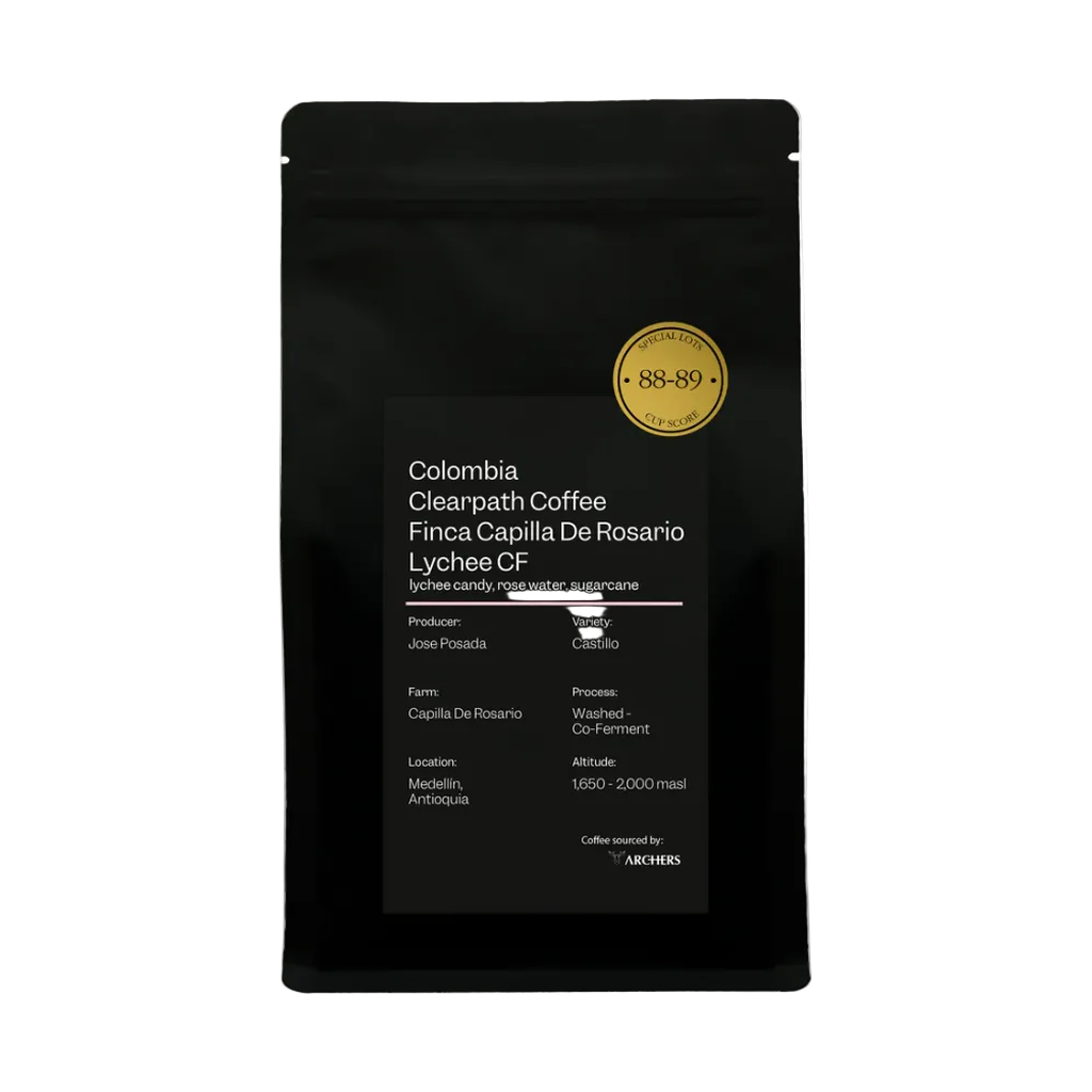 Colombia - Clearpath Coffee Finca Capilla De Rosario Lychee CF transparent hero image