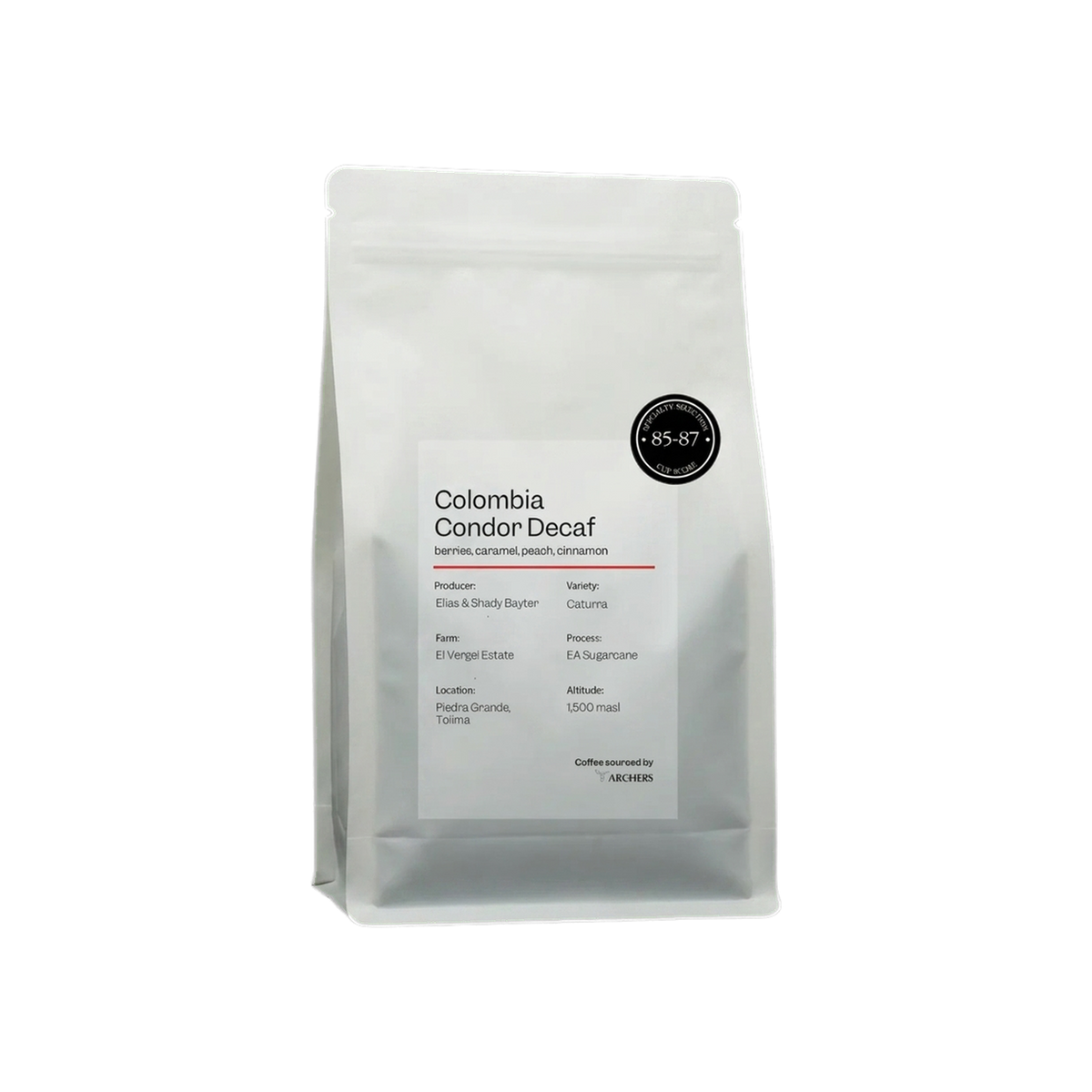Colombia - Condor, Decaf — square product photo with transparent padding