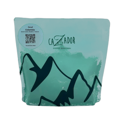 Colombia Decaf — upright transparent coffee hero