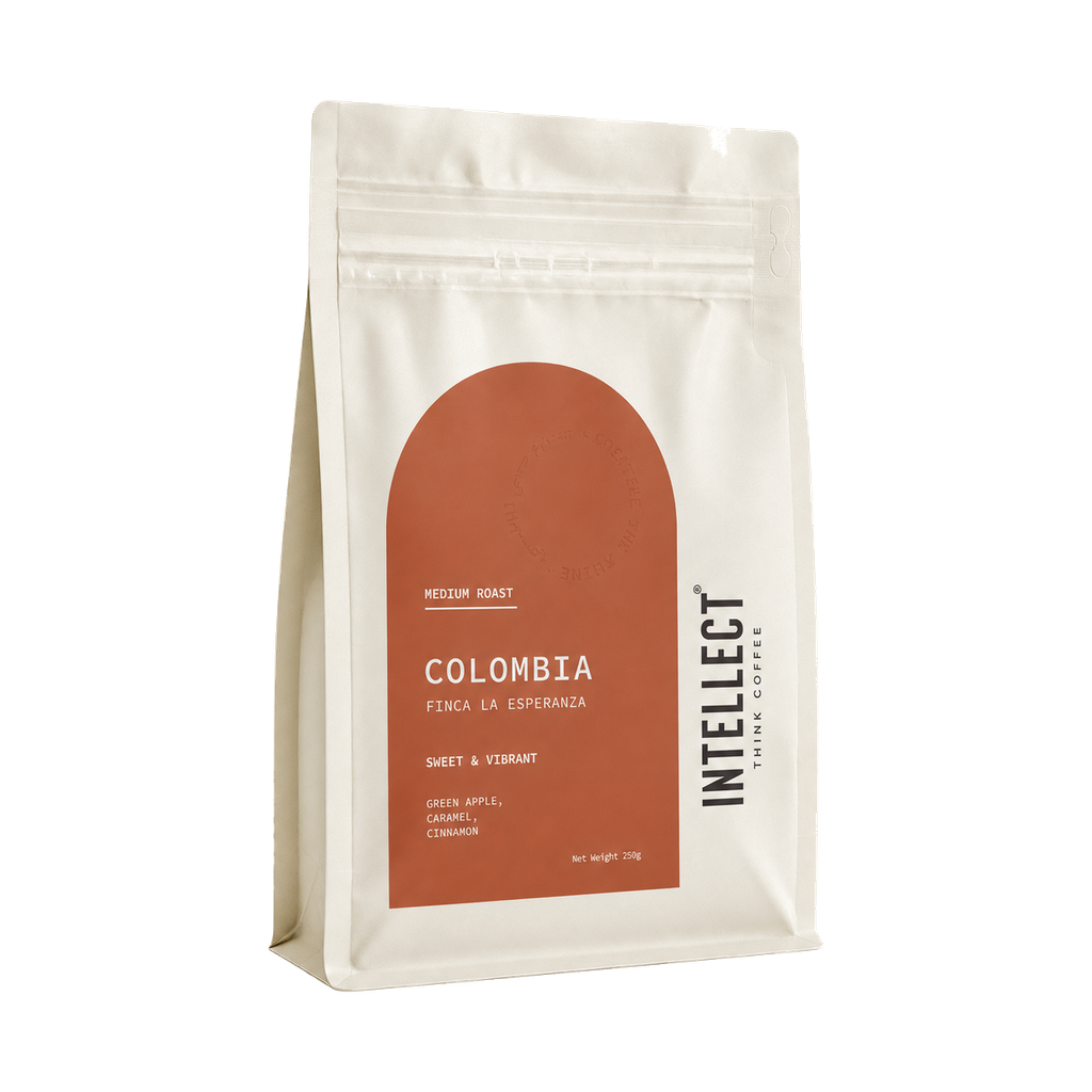 Colombia Finca La Esperanza — transparent upright 15-degree yaw hero