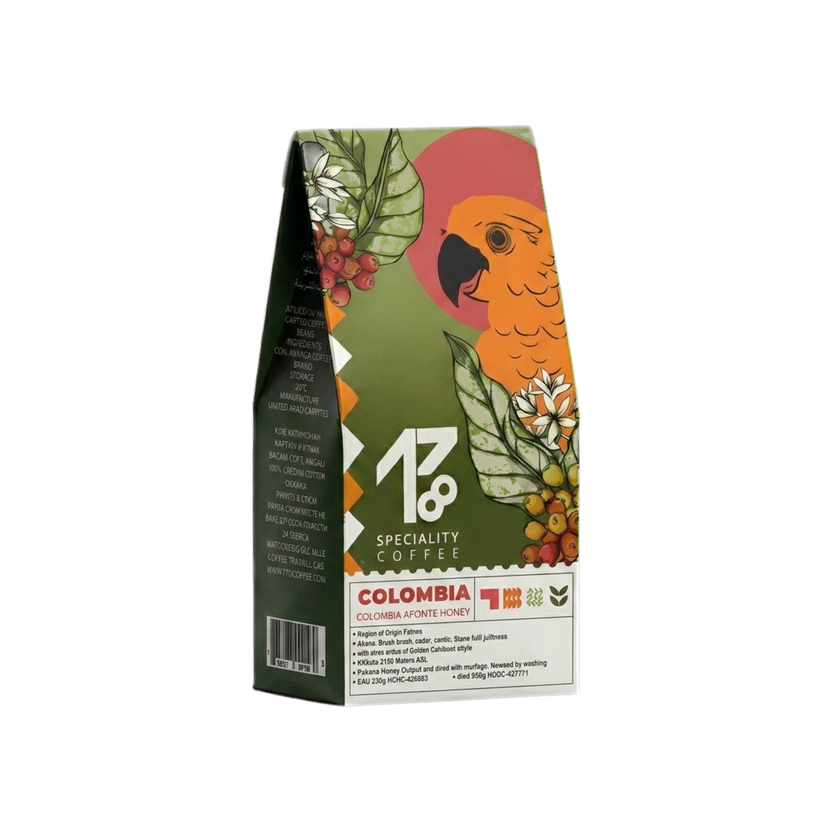 Colombia Pink Bourbon Coffee — square product photo with transparent padding