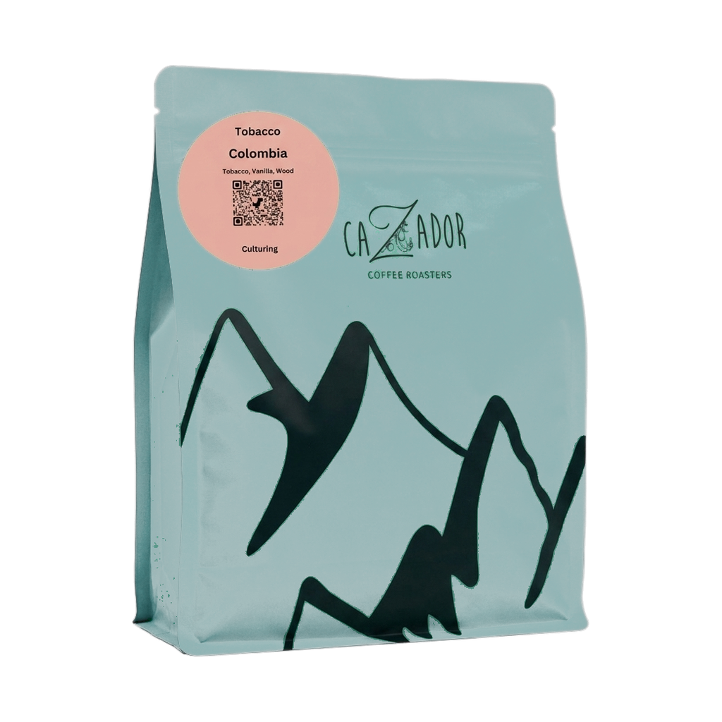 Colombia Tobacco — upright transparent coffee hero
