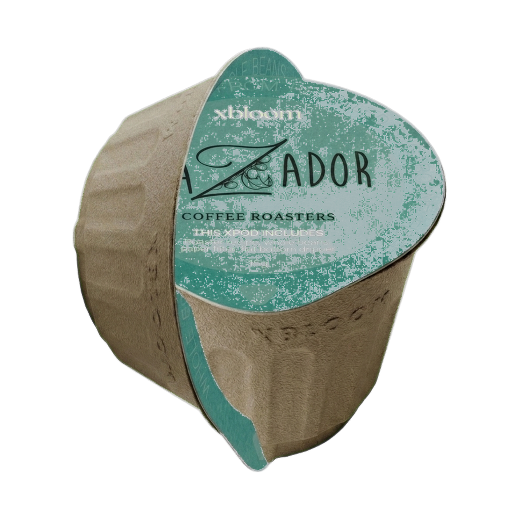 Colombia Watermelon xPods for xBloom — upright transparent coffee hero