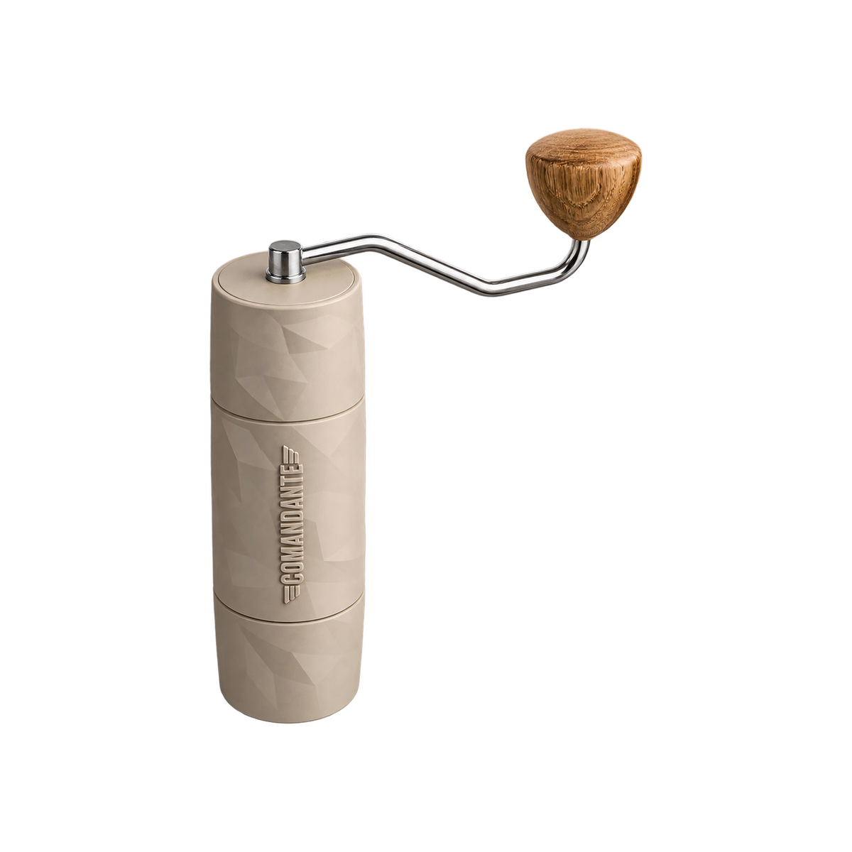 Comandante X25 Trailmaster – Dune Coffee Grinder — product view on transparent background