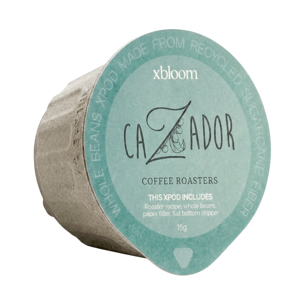 Costa Rica Raspberry xPods for xBloom — upright transparent coffee hero