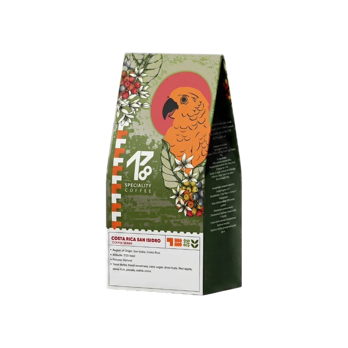 Costa Rica San Isidro Natural — square product photo with transparent padding