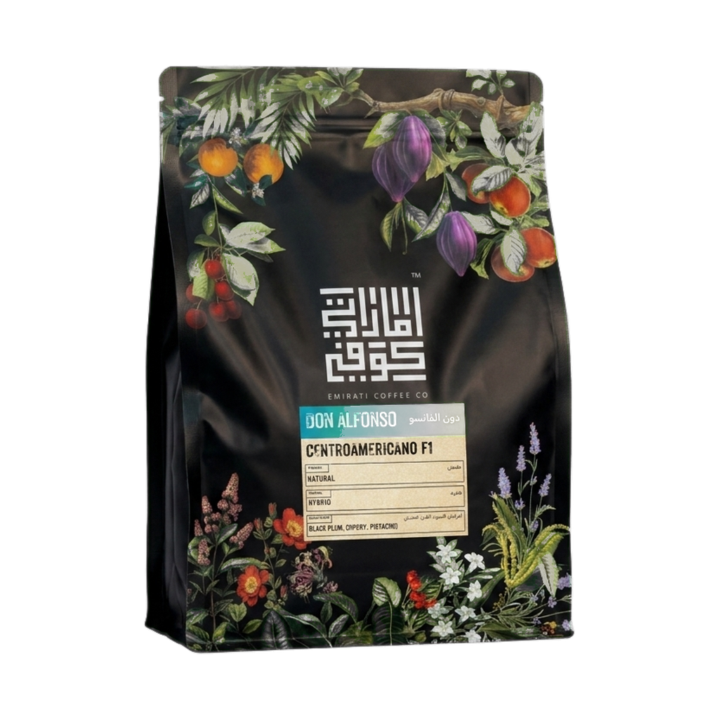 Don Alfonso Aquiares - Natural — upright transparent coffee hero