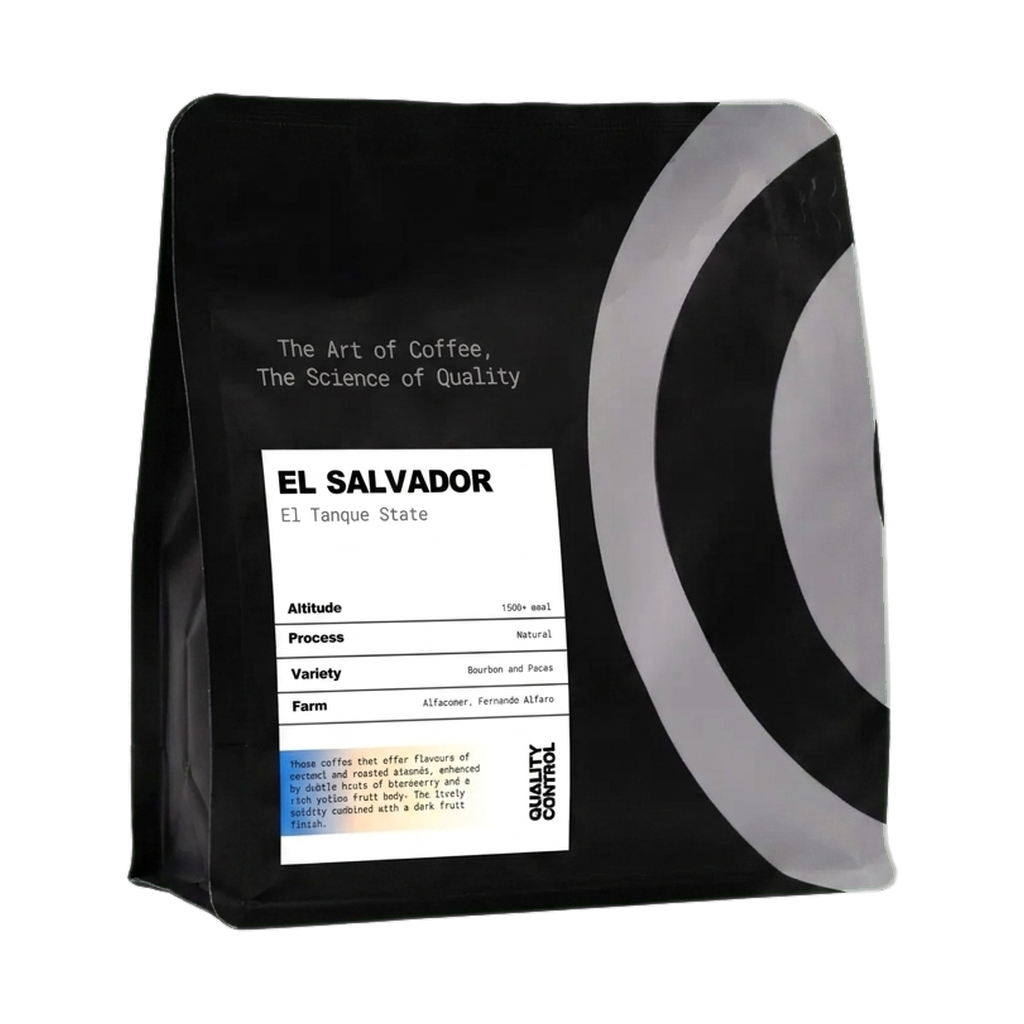 El Salvador El Tanque State — upright transparent coffee hero