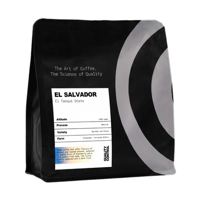 El Salvador El Tanque State — upright transparent coffee hero