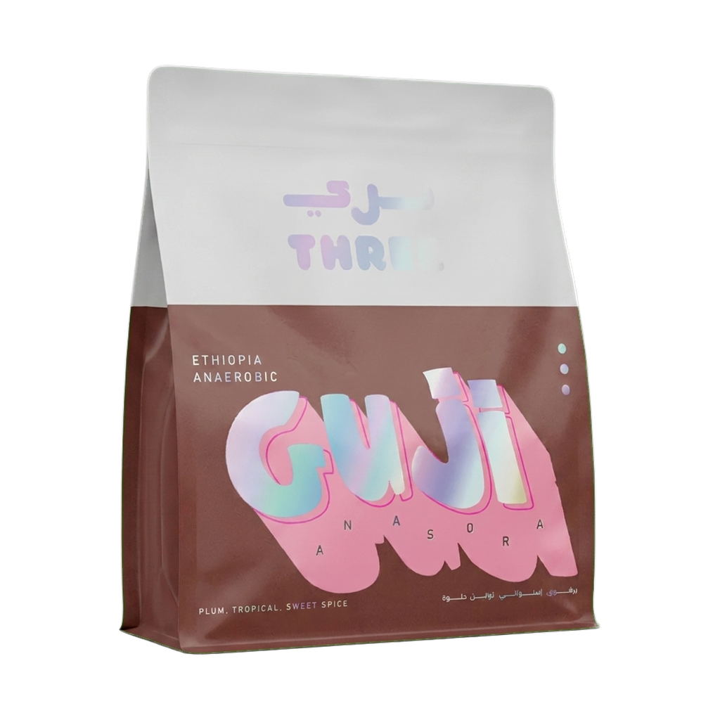 Ethiopia Guji Anasora Anaerobic — upright transparent coffee hero
