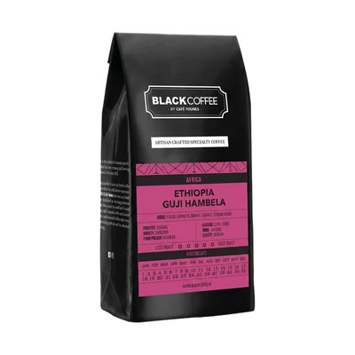 Ethiopia Guji Hambela — upright transparent coffee hero