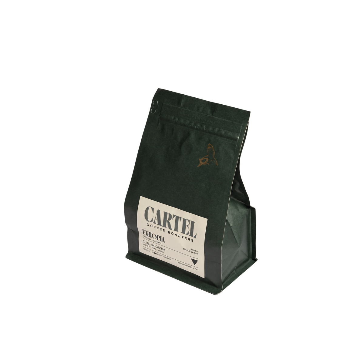 Cartel Ethiopia - Guji Rogicha coffee bag — square image with transparent background