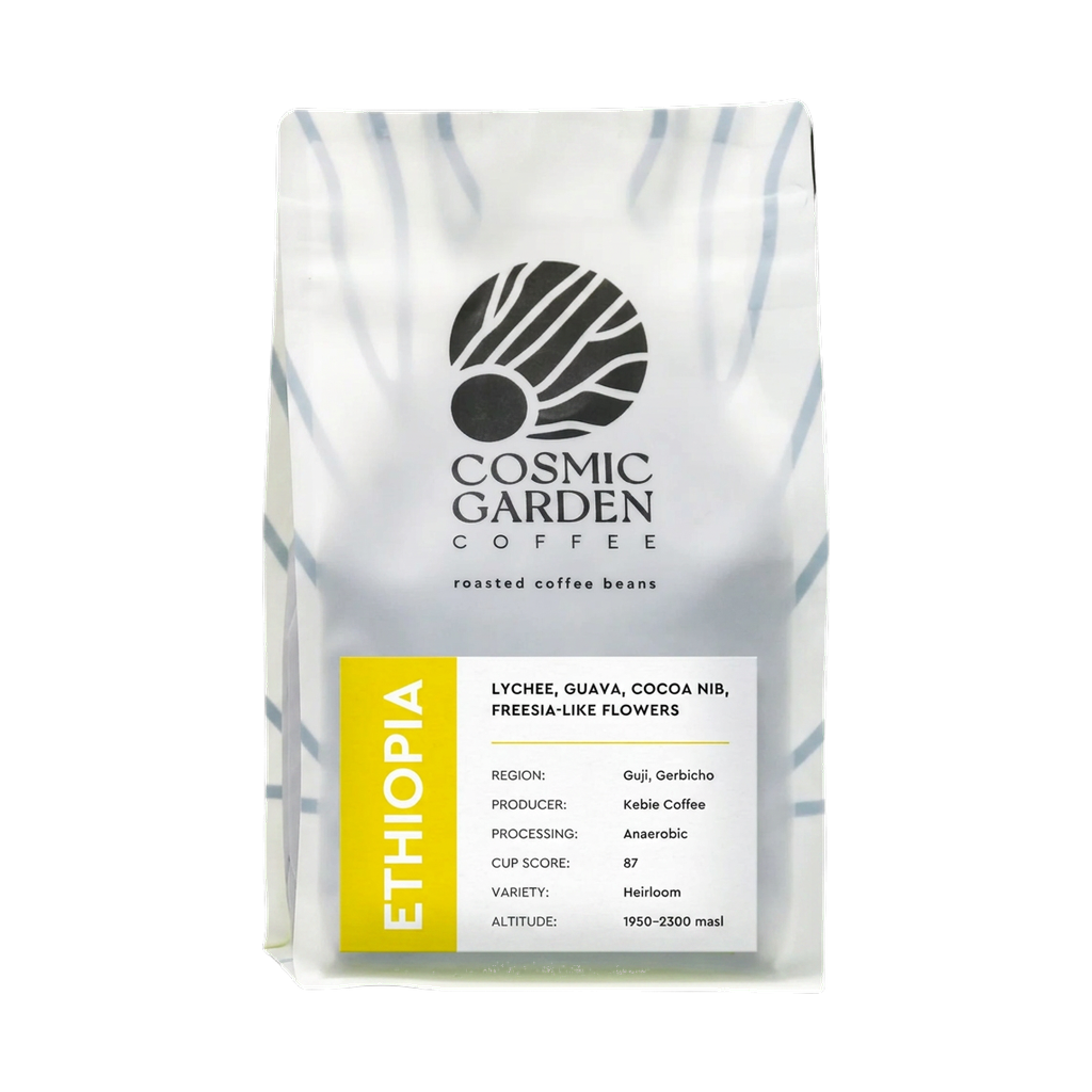 Ethiopia Hambella Anaerobic — upright transparent coffee hero