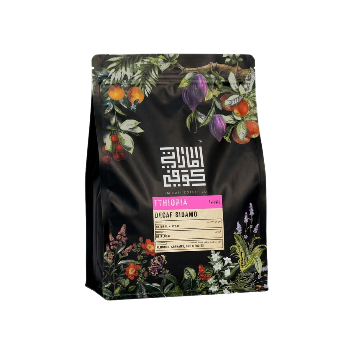 Ethiopia Sidamo Decaf — square product photo with transparent padding