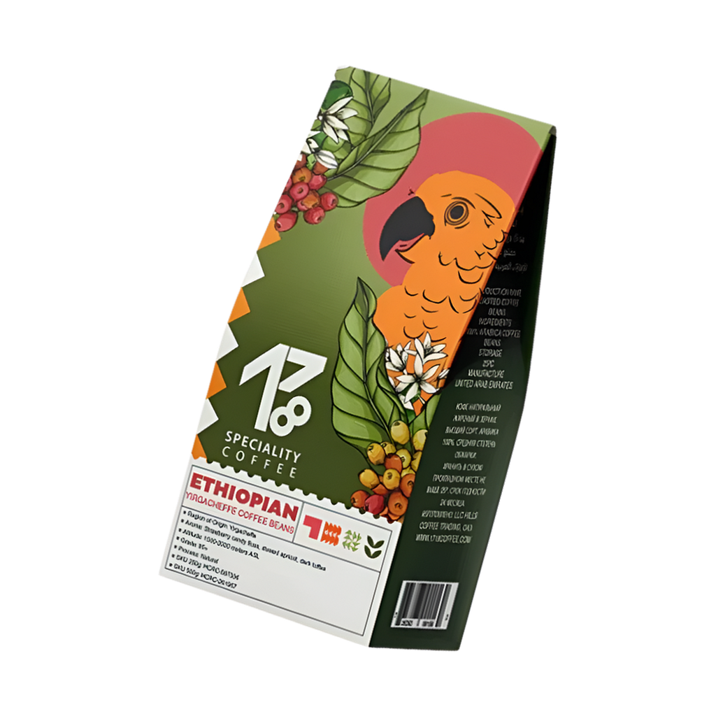 Ethiopian Worka Coffee Beans rotated transparent hero image