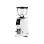 Eureka Atom W65 Coffee Grinder with Scale — White matched product view, transparent background