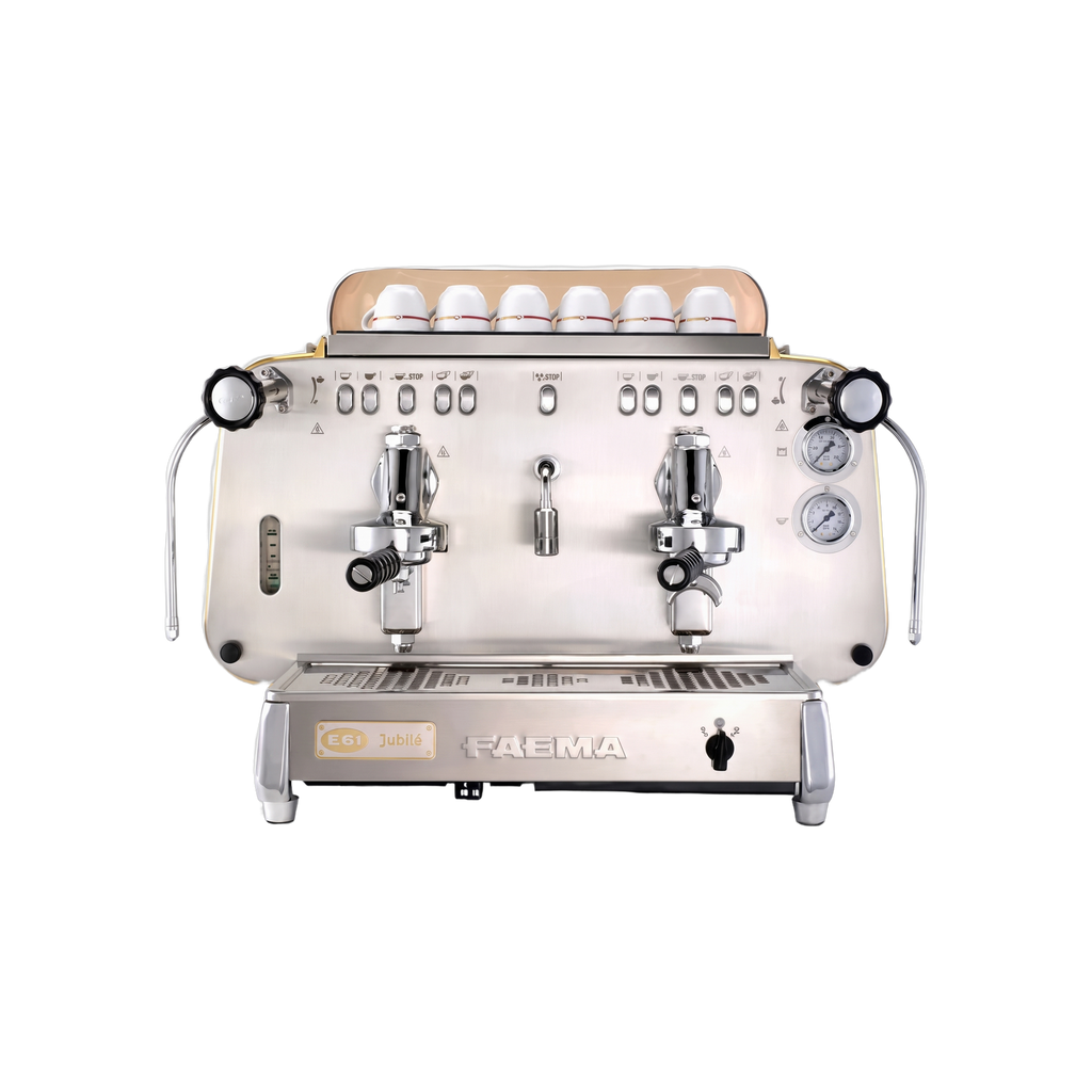FAEMA E61 Jubile Espresso Machine — square product photo with transparent padding