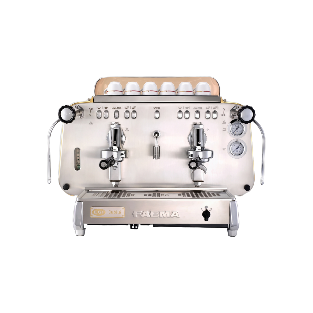 FAEMA E61 Jubile Espresso Machine — square product photo with transparent padding