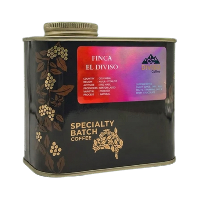 Finca El Diviso — upright transparent coffee hero