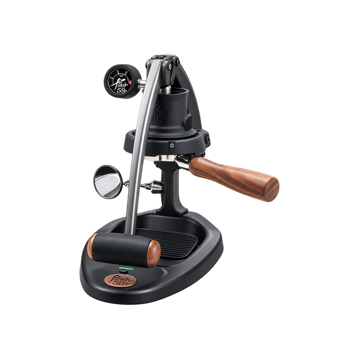 Flair 58 Plus 2 Espresso Maker in Travel Hard Case — product view on transparent background