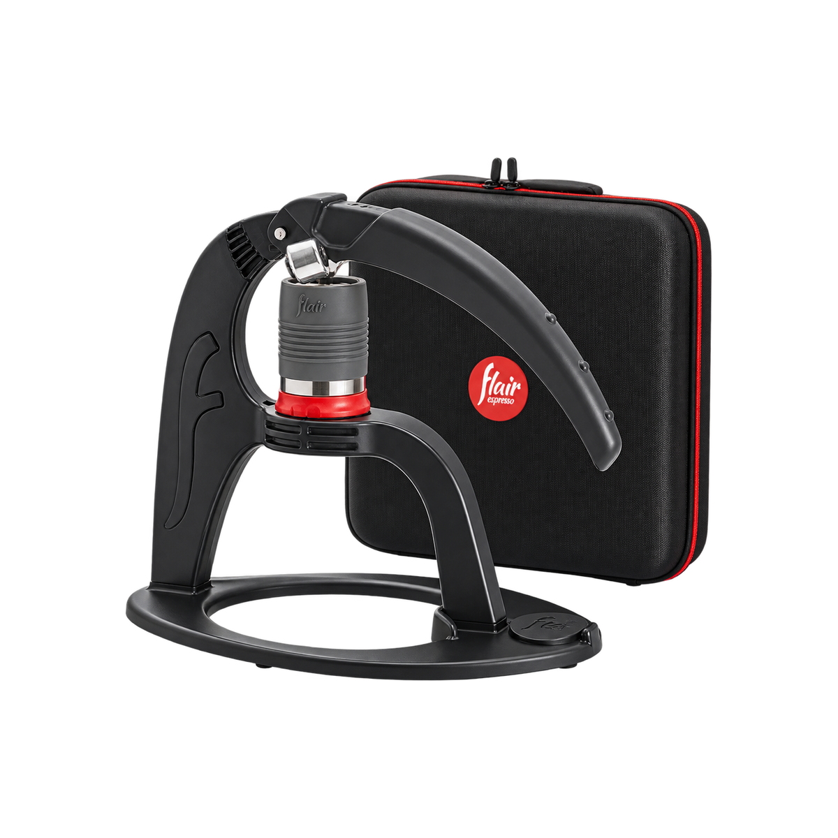 Flair NEO Flex Espresso Maker With Carrying Case Black - Standard — product view on transparent background