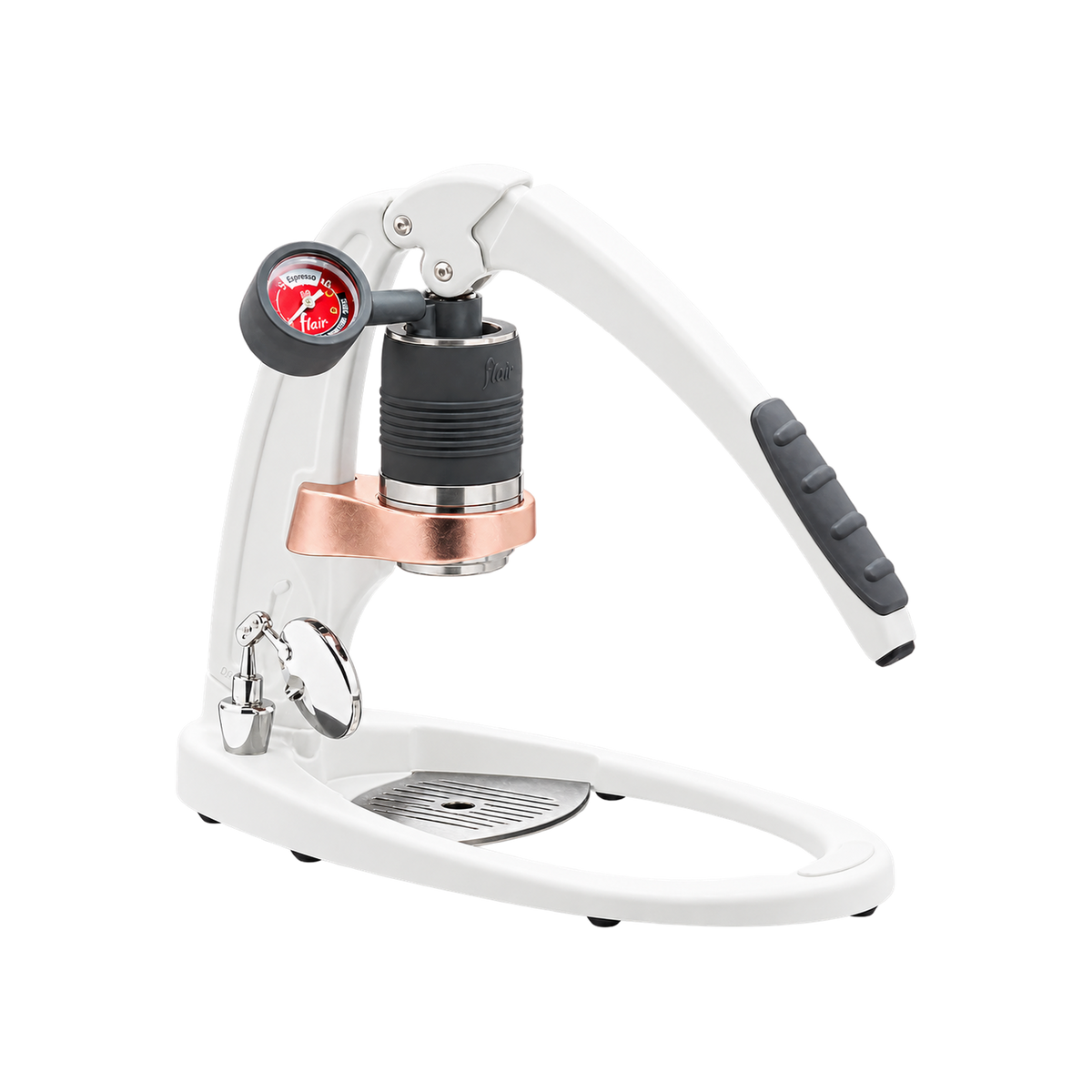 Flair Pro 3 Espresso Maker — White matched product view, transparent background