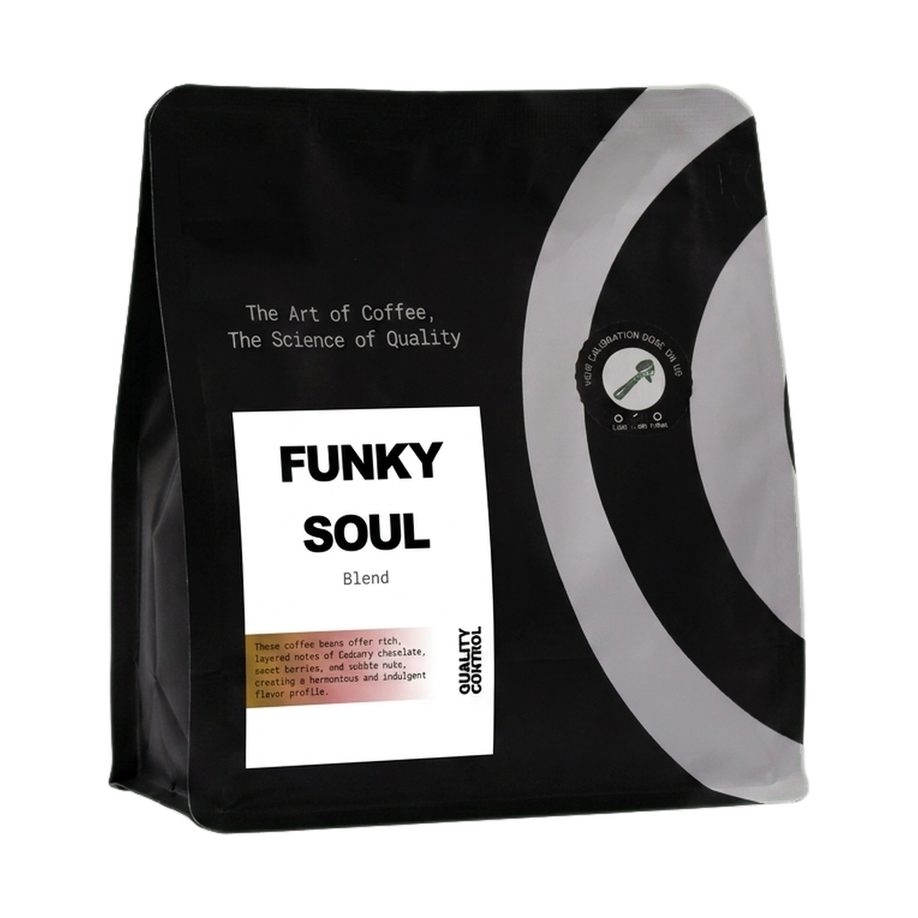 Funky Soul — upright transparent coffee hero