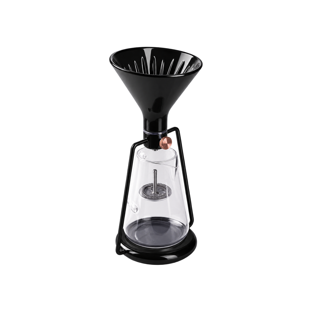 Goat Story Gina Smart Coffee Maker - Black — product view on transparent background