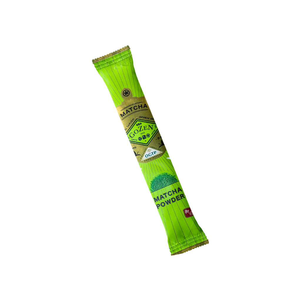 Gozen organic matcha single-serve stick