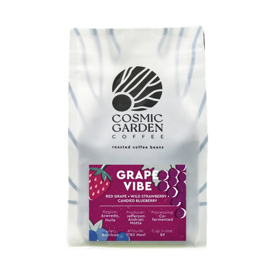 Grape Vibe — upright transparent coffee hero