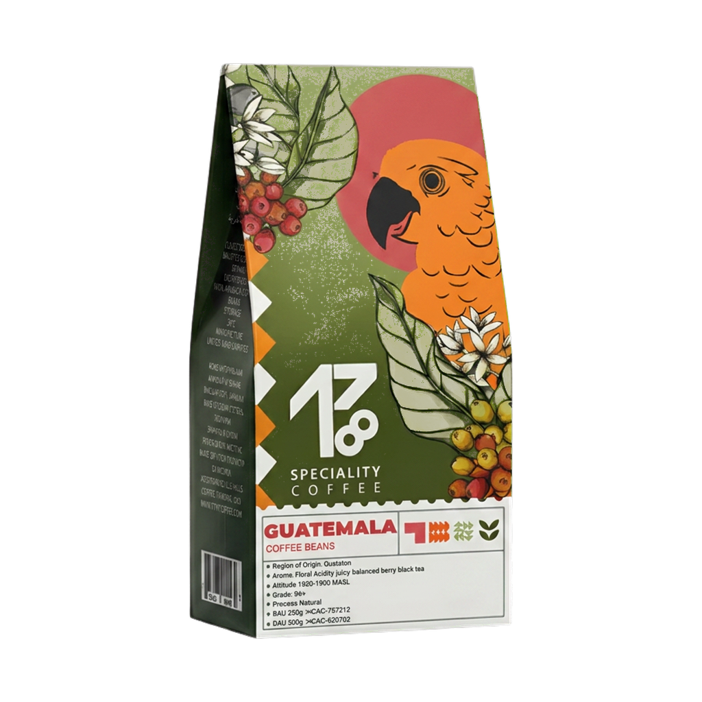 Guatemala Coffees — upright transparent coffee hero
