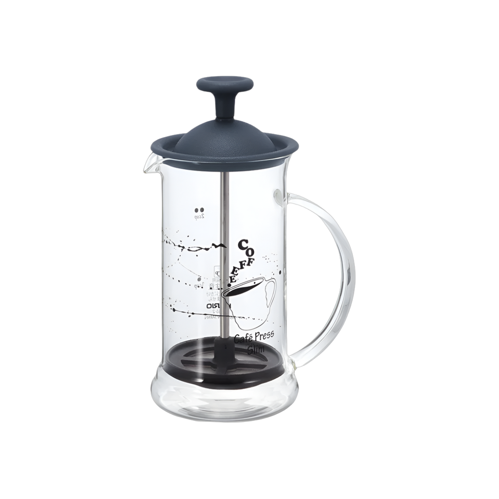 Hario Coffee Press Slim 240ml, Black — square product photo with transparent padding