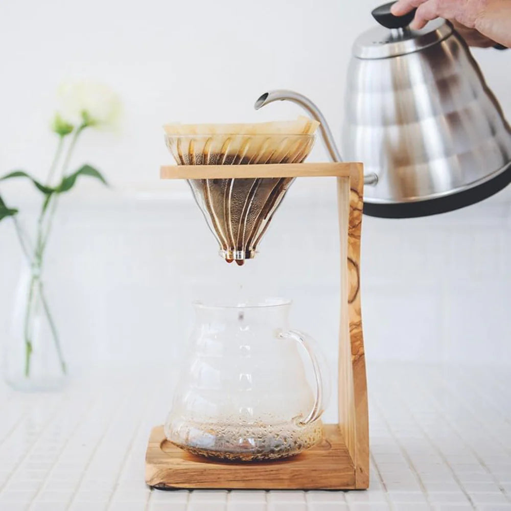 طقم حامل هاريو V60 من خشب الزيتون