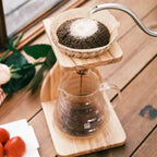 طقم حامل هاريو V60 من خشب الزيتون