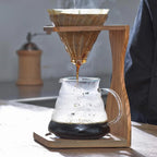 طقم حامل هاريو V60 من خشب الزيتون