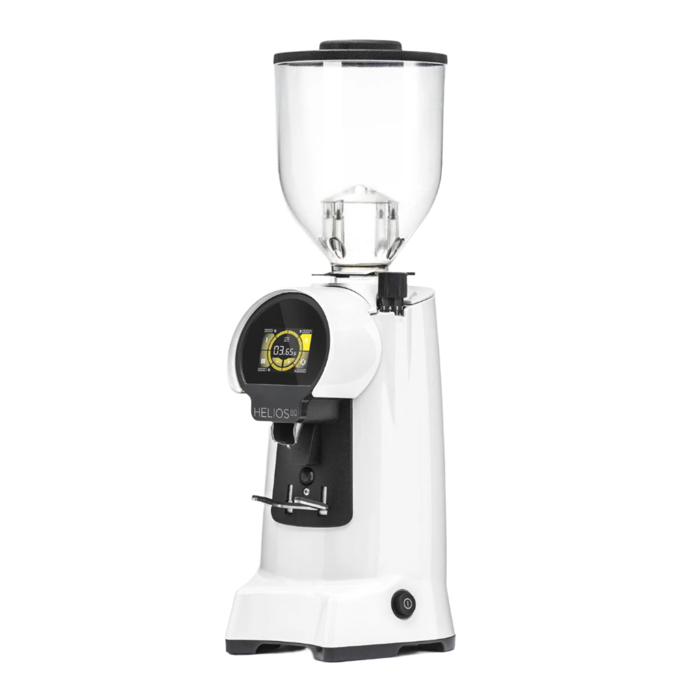 Eureka Helios 80mm Flat Burr On Demand Coffee Grinder - BeanBurds CMI Equipment White Coffee Grinders