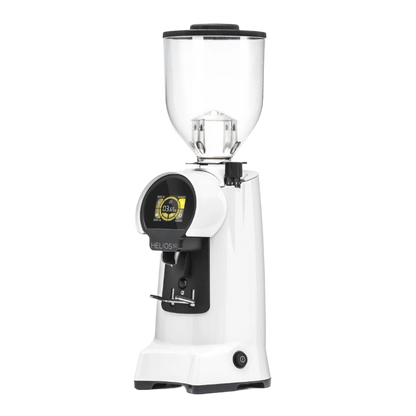 Eureka Helios 80mm Flat Burr On Demand Coffee Grinder - BeanBurds CMI Equipment White Coffee Grinders