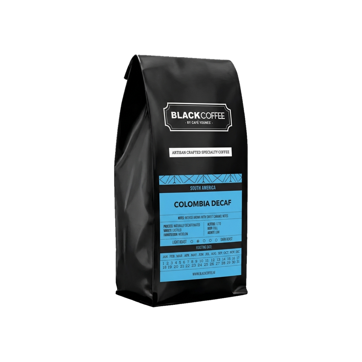 Colombia Decaf — square product photo with transparent padding