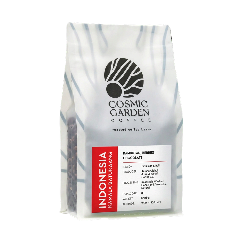 Indonesia Kamala Batukaang — upright transparent coffee hero