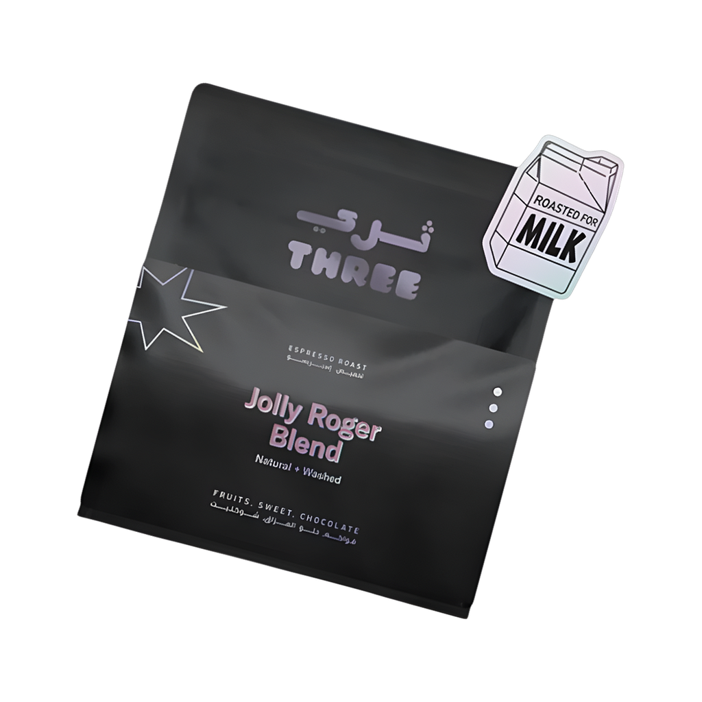 Jolly Roger Blend - Milk-focused rotated transparent hero image