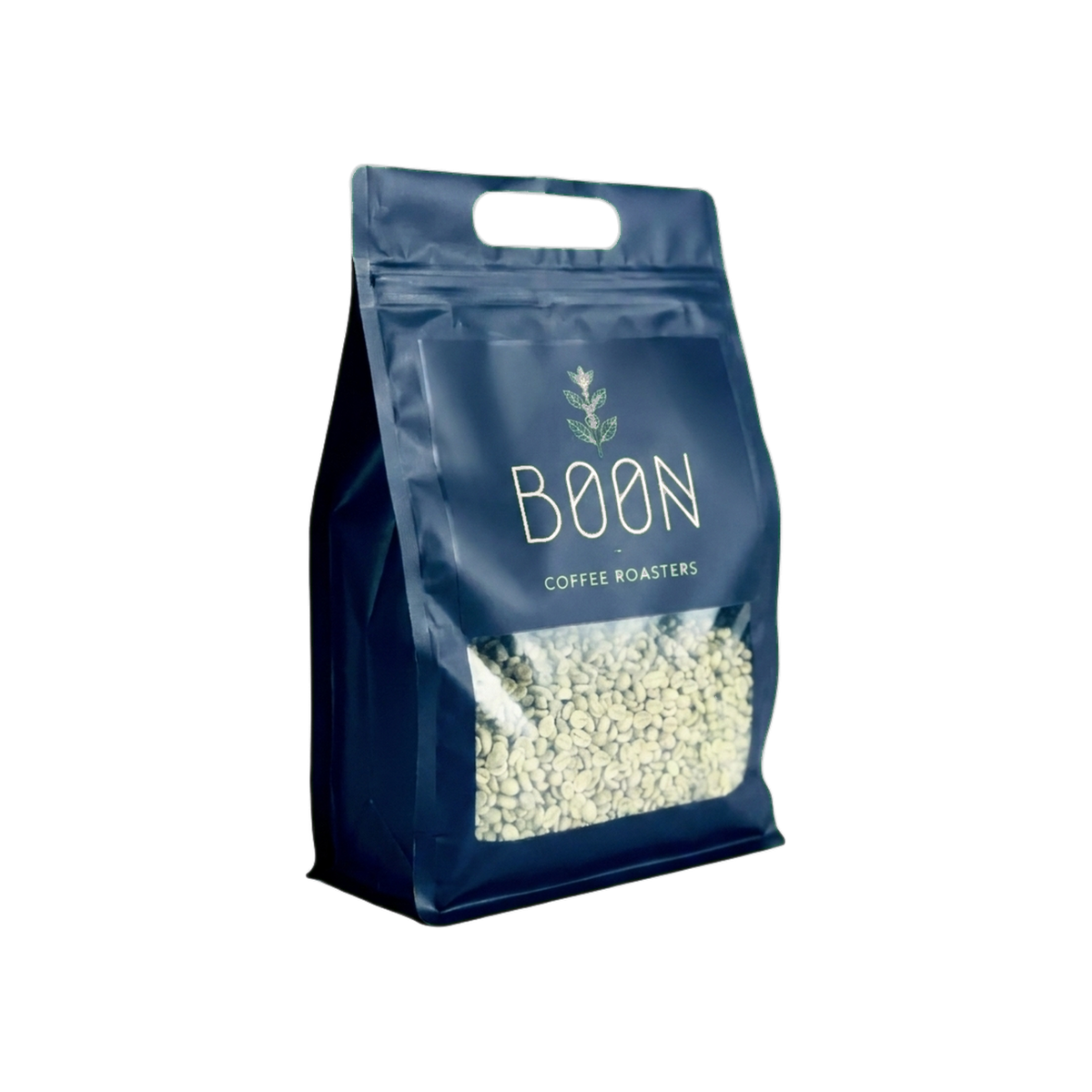 Kaffa – Green Coffee Beans — square product photo with transparent padding