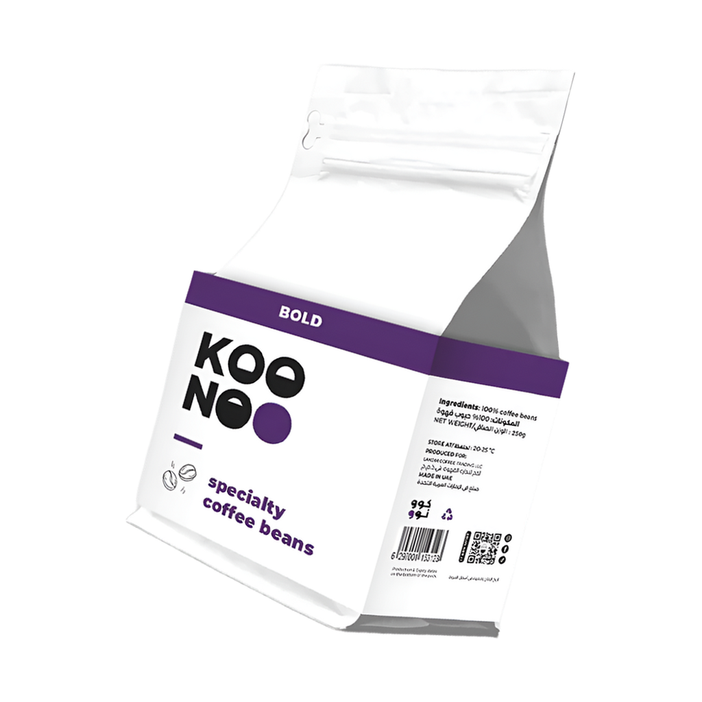 KOONOO Bold Beans rotated transparent hero image